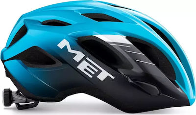 MET Idolo Road / Mountain Bicycle Helmet with LED Light Blue