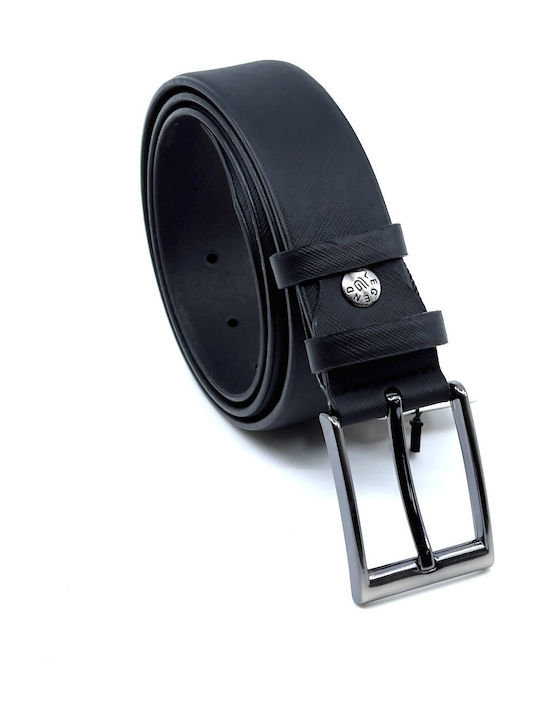 LEATHER BELT BLACK L-2034