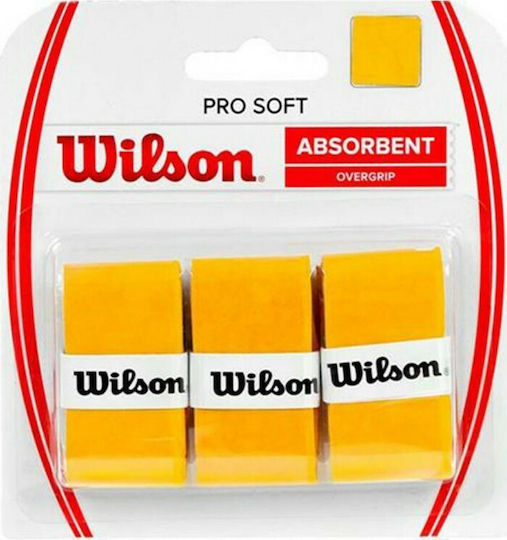 Wilson Pro Soft Overgrip Orange 3pcs