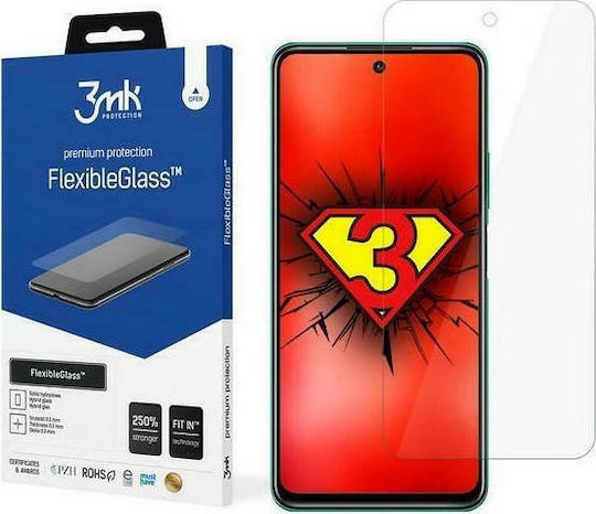 3MK FlexibleGlass Lite Back Cover Σιλικόνης / Tempered Glass Μαύρο (Realme GT 5G)