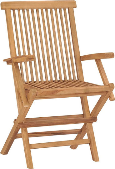 Gartenstühle Teak Burgundisch 2 Stück 55x60.5x89cm