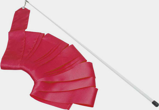 AMILA Rhythmic Gymnastics Ribbon 1.6m Red 1.6m
