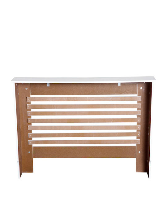 HomCom Heizkörperabdeckung aus MDF Weiß 112x19x81cm