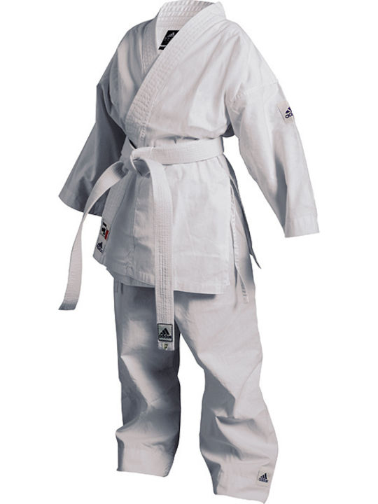 Adidas Karate Uniform Flash Evolution Παιδική Στολή Καράτε Λευκή