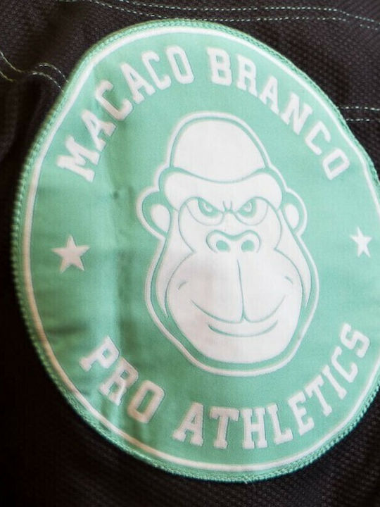 Macaco Branco Branco GI Tyro Ανδρική Στολή Jiu Jitsu Μαύρη
