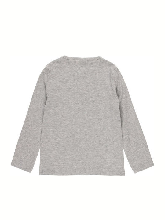 Boboli Kinderhemd Langarm Gray