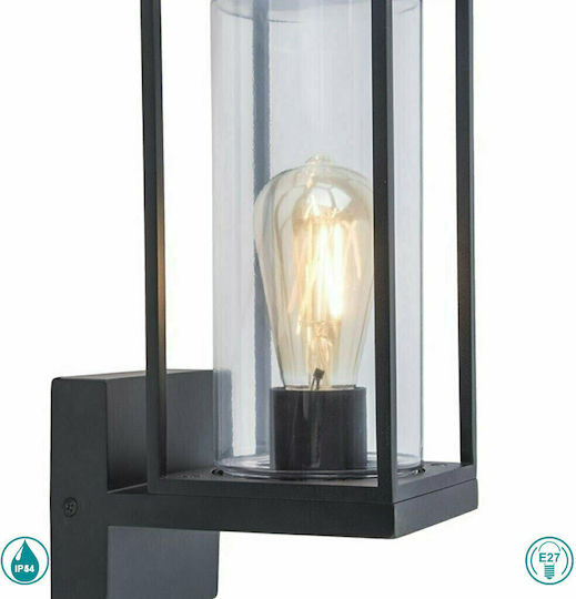 Lutec Flair Wandmontierte Außen-Laterne E27 IP44 17.2x12x31.3εκ.
