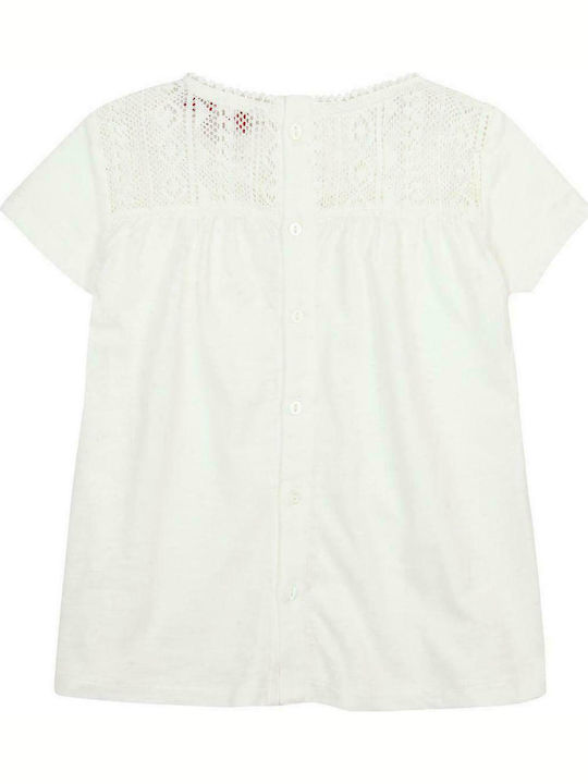 Boboli Kids Blouse Short Sleeve White