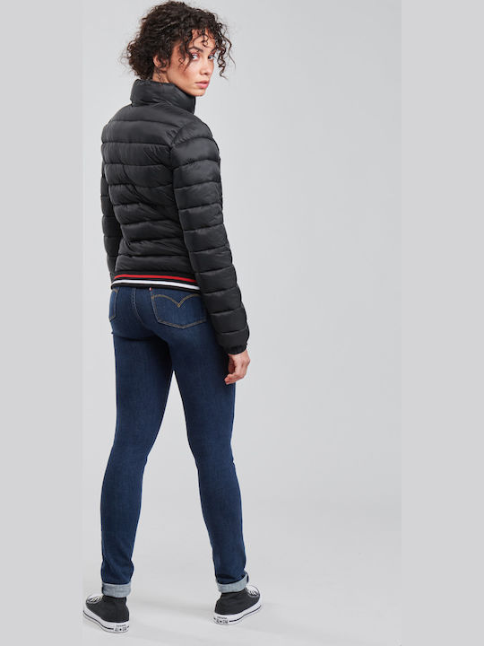 Fuji Women's Short Puffer Jacket for Winter Black