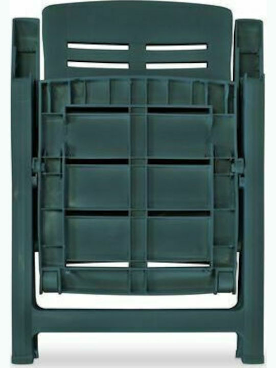 Outdoor Chair Plastic Green 6pcs 60x61x108cm