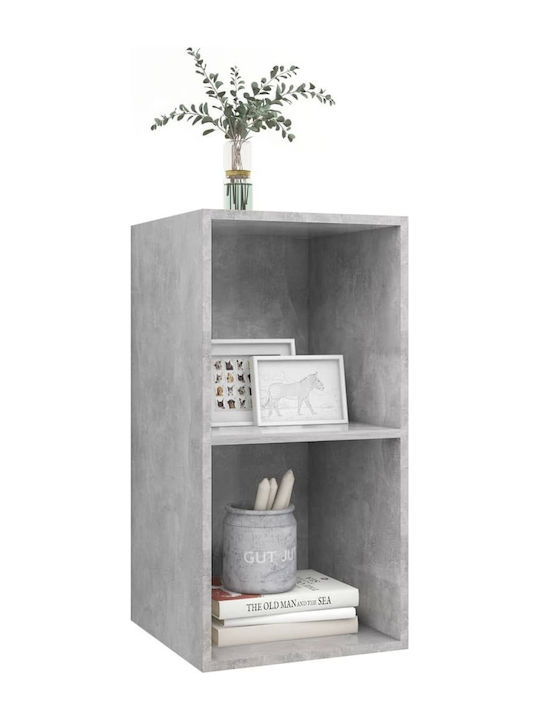Grey Wall Shelf 37x37x72cm