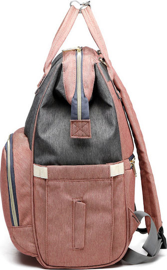 Lequeen Diaper Bag Pink - Grey
