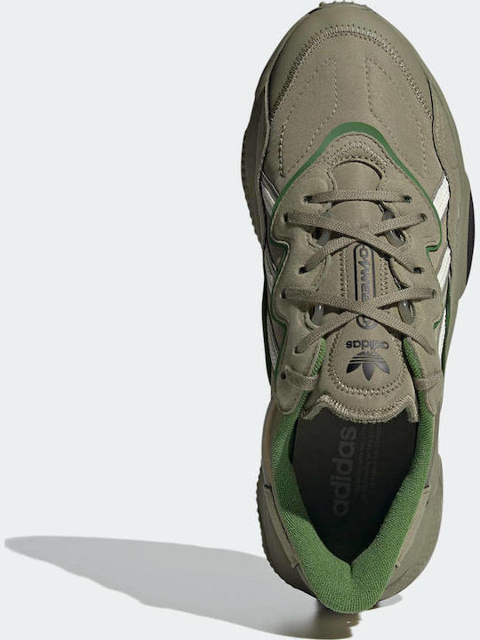 Ozweego Chunky Sneakers Orbit Green / Cream White / Core Black