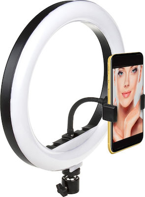 Maclean Energy Ring Light 25cm 3000 - 6500K with Tripod Floor and Mobile Holder