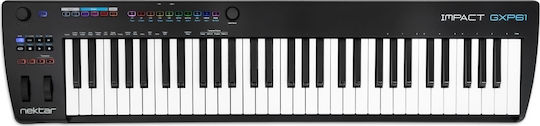 Nektar Tastatur Impact GXP61 mit 61 Semi-Weighted Tasten Schwarz