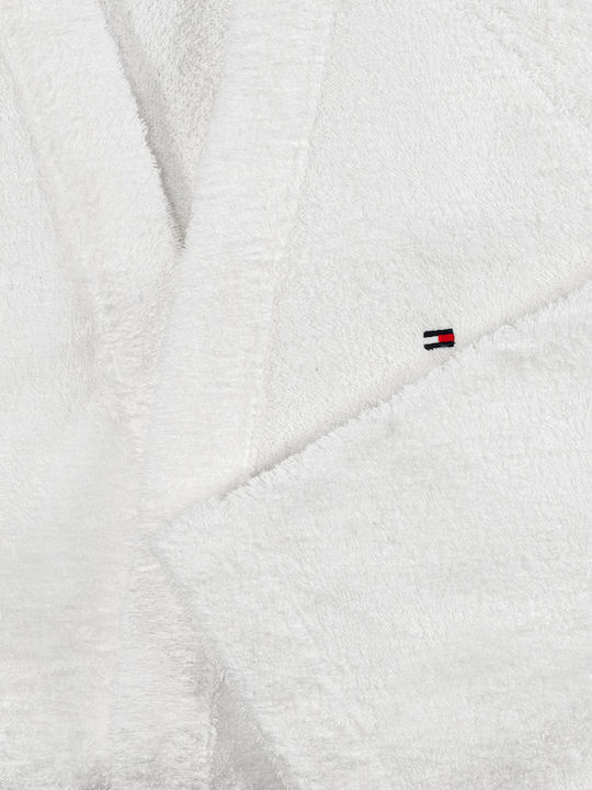 Tommy Hilfiger Legend Μπουρνούζι με Γιακά White 360gr/m²