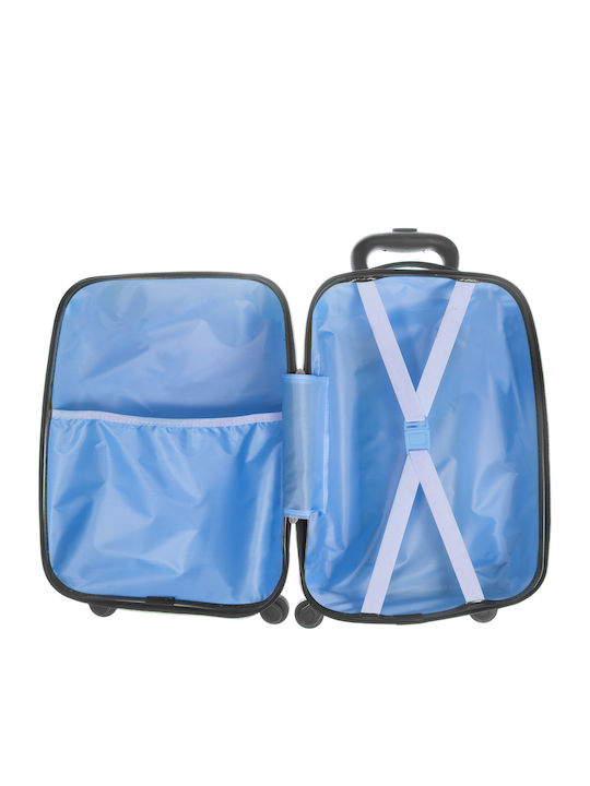 A2S The Blue Koala Children's Cabin Travel Suitcase Hard Light Blue with 4 Wheels Height 45cm 40-NE-288-02