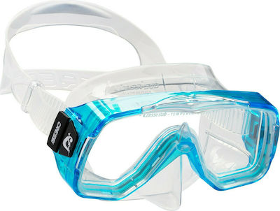 CressiSub Silicone Diving Mask Sirenetta Light Blue DN203000