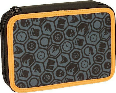 Gim Pencil Case with 2 Compartments Orange