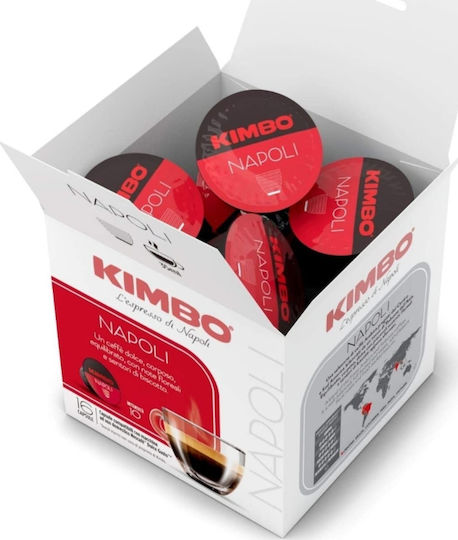 Kimbo Kapseln Espresso Napoli Kompatibel mit Maschine Dolce Gusto 16Mützen
