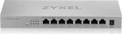 Zyxel MG-108 Unmanaged L2 Switch με 8 Θύρες Gigabit (1Gbps) Ethernet