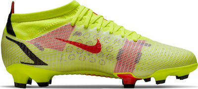 Nike Mercurial Vapor 14 Pro FG Χαμηλά Ποδοσφαιρικά Παπούτσια με Τάπες Κίτρινα