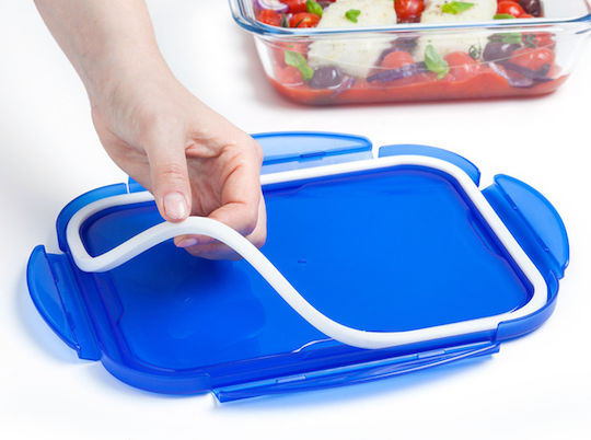 Pyrex Cook & Go Glas-Mittagsboxen Set Blau 2Stücke