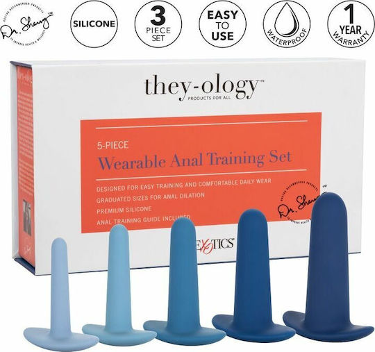 Calexotics They-ology 5-piece Wearable Anal Training Set Anale Plugs Elektrische Gitarren 5Stück