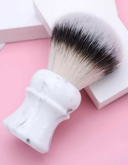 Yaqi Shaving Everest Πινέλο Ξυρίσματος Λευκό με Συνθετική Τρίχα 24mm