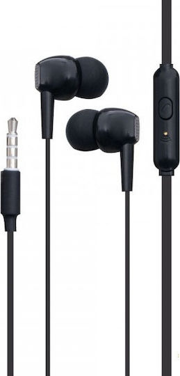 Borofone BM51 Hoary In-ear Handsfree με Βύσμα 3.5mm Μαύρο