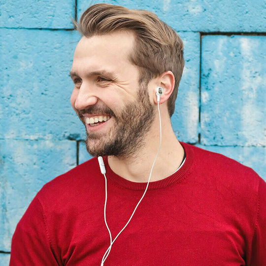 Borofone BM43 În ureche Handsfree cu Mufă 3.5mm Alb