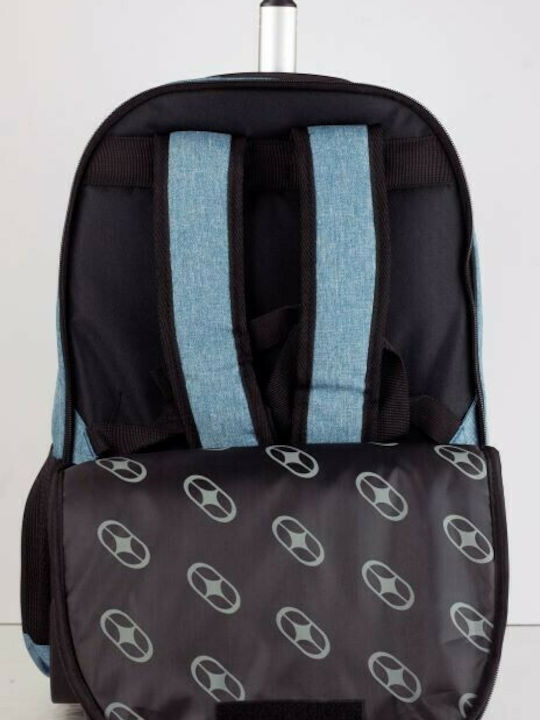 Back Me Up Airforce School Bag Trolley Elementary, Elementary in Blue color 30lt