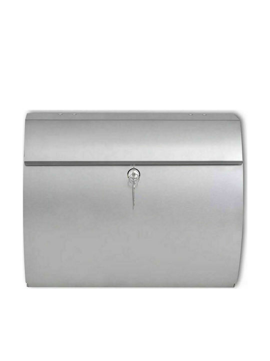 vidaXL Outdoor Mailbox Inox in Silver Color 37.5x13x31cm