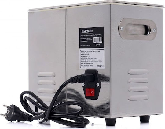 Kraft & Dele Καθαριστής Υπερήχων 6.5lt Inox με Ψηφιακό Χρονοδιακόπτη