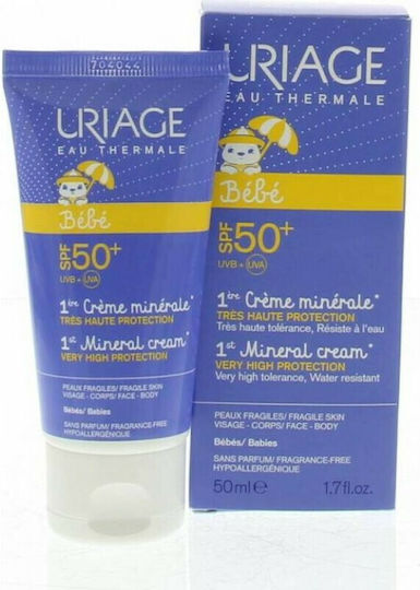 Uriage Waterproof Bebeluș Crema de Soare Emulsie SPF50 50ml