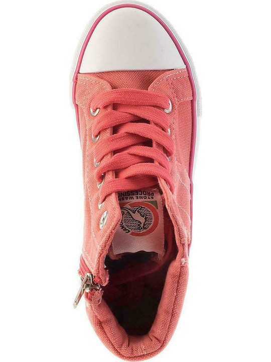 CG58305 Παιδικά Sneakers High Ανατομικά Φούξια