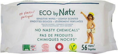 Naty Μωρομάντηλα χωρίς Άρωμα με Χαμομήλι & Aloe Vera 56τμχ