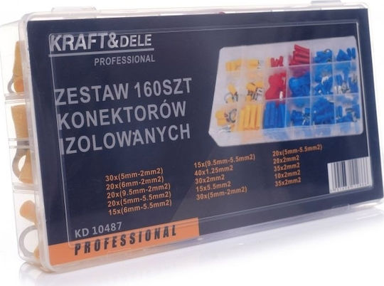 Kraft & Dele Insulated Terminal Kit 160pcs KD-10487