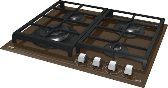 Teka Gas Cooktop Autonomous 60x51εκ. London Brick Brown Glass