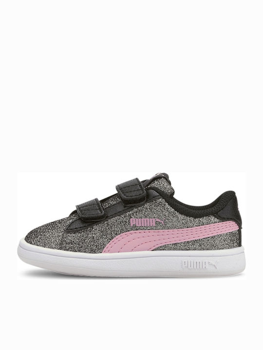 Smash v2 Glitz Glam V Kids Sneakers with Scratch Gray