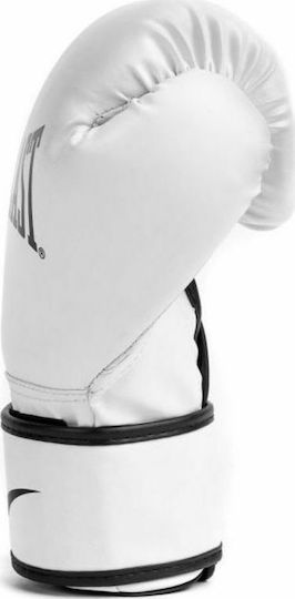 Everlast Core 2 Γάντια Πυγμαχίας από Συνθετικό Δέρμα για Σάκο Λευκά