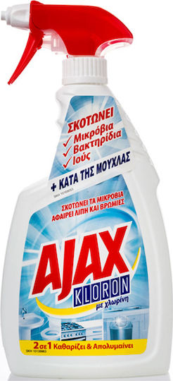 Ajax Kloron Καθαριστικό Spray Γενικής Χρήσης με Απολυμαντική Δράση με Χλωρίνη 750ml
