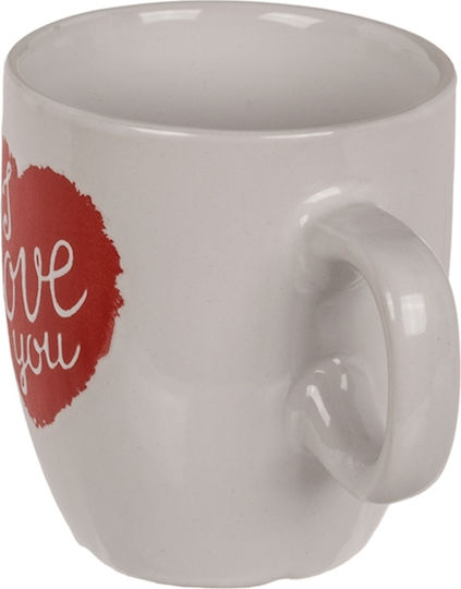 Ι Love You Mug Ceramic White 2pcs
