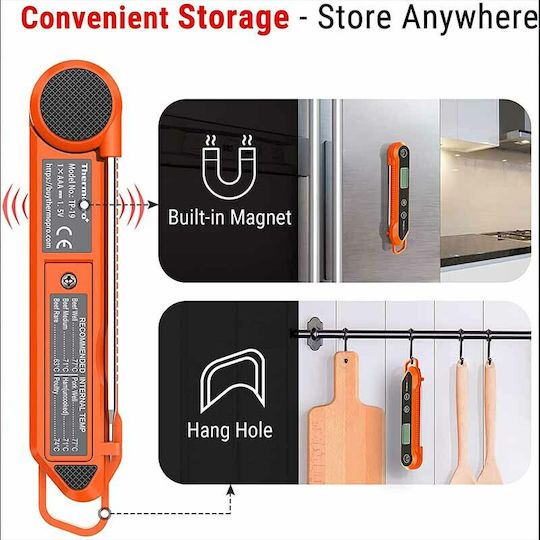 Thermo Pro Ψηφιακό Θερμόμετρο Μαγειρικής με Ακίδα -50°C / +300°C