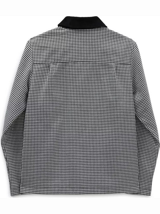 Suited Drill Chore Women's Short Lifestyle Jacket for Winter Black