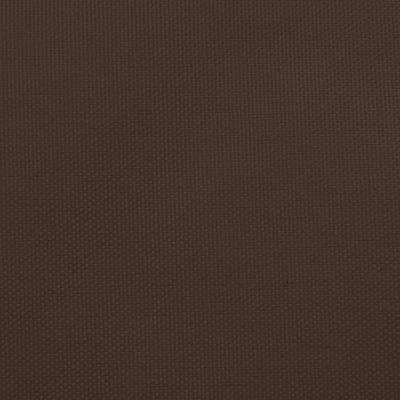 vidaXL Shade Sail Brown 5x5m Square made of Oxford fabric