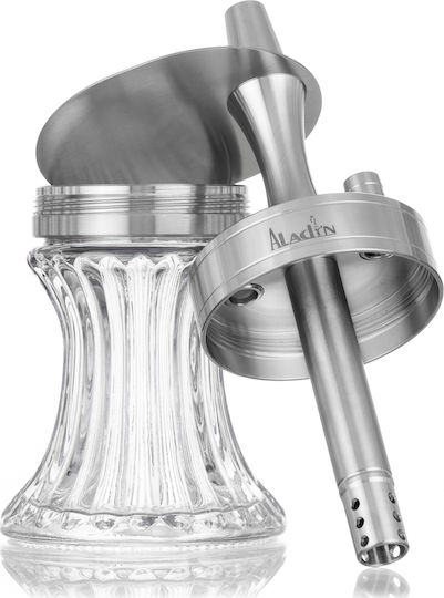 Aladin Ναργιλές 2GO Μονός Silver 23cm