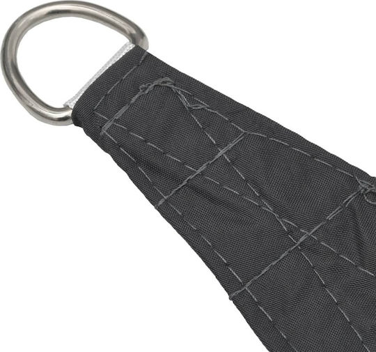 vidaXL Dreieck Sonnensegel Gray Mit Hoop & mit PU-Beschichtung 4x4x5.8m hergestellt aus Oxford-Gewebe