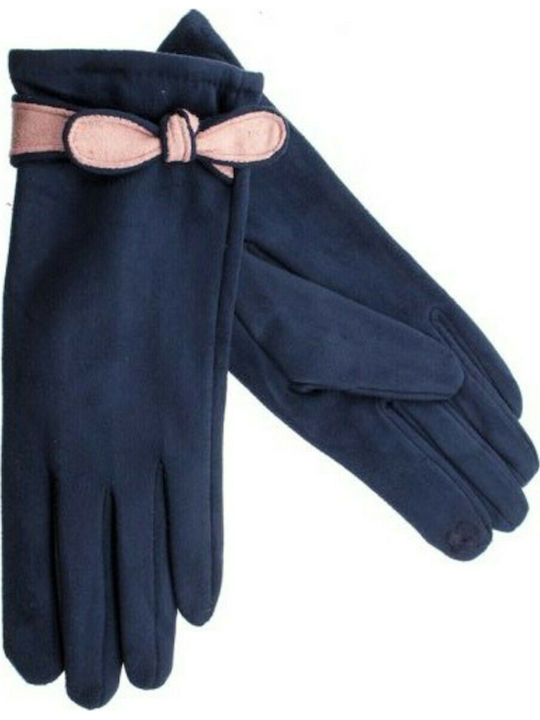 Verde Women's Touch Gloves Navy Blue 02-581