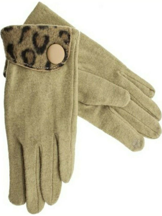 Verde Women's Gloves Beige 02-579